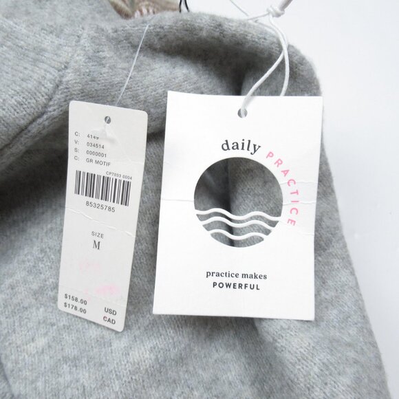 Anthropologie Daily Practice Turtleneck Sweater Dress Grey Motif Medium - Picture 10 of 12